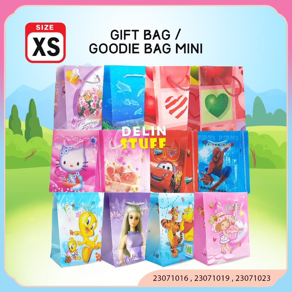 

Gift Bag Mini Goodie Bag Mini Tas Kado Ultah Mini Goodie Bag Kecil Mini Gift Bag Kecil Size XS (23071016 , 23071019 , 23071023)