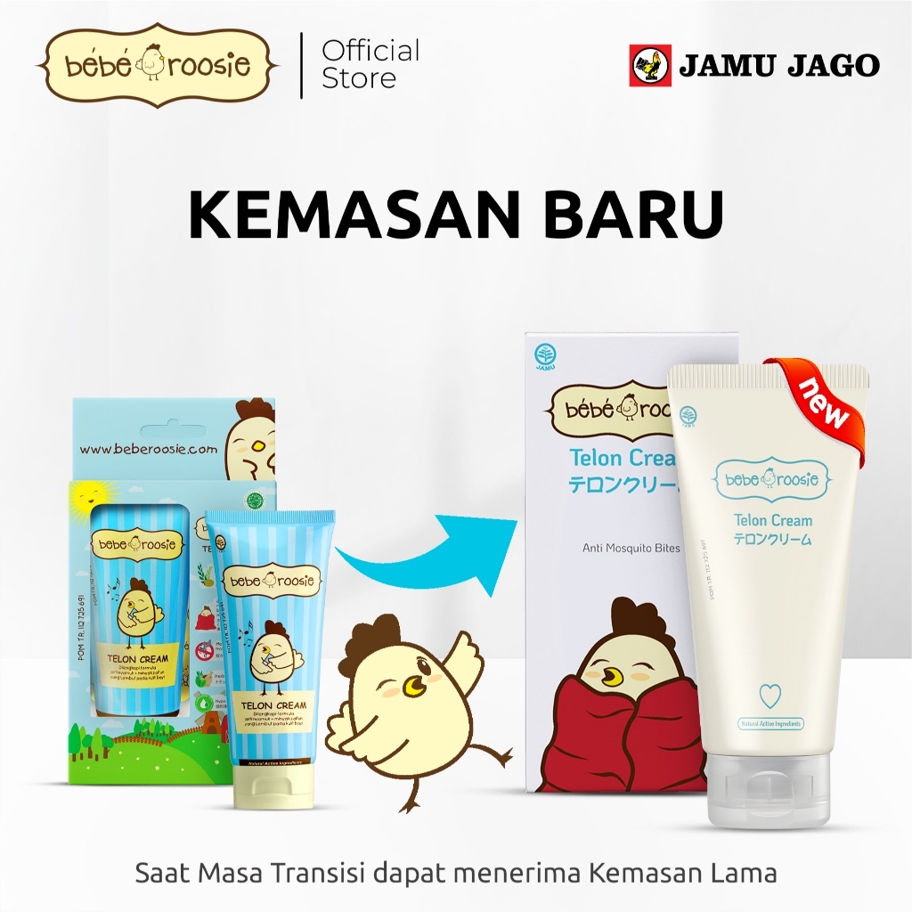 Bebe Roosie telon cream, Minyak Telon Bebe Roosie