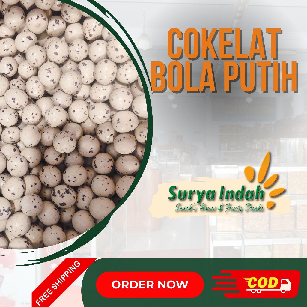 

Cokelat Bola Putih Puyuh Legie Los 100gr Premium dijamin Enak