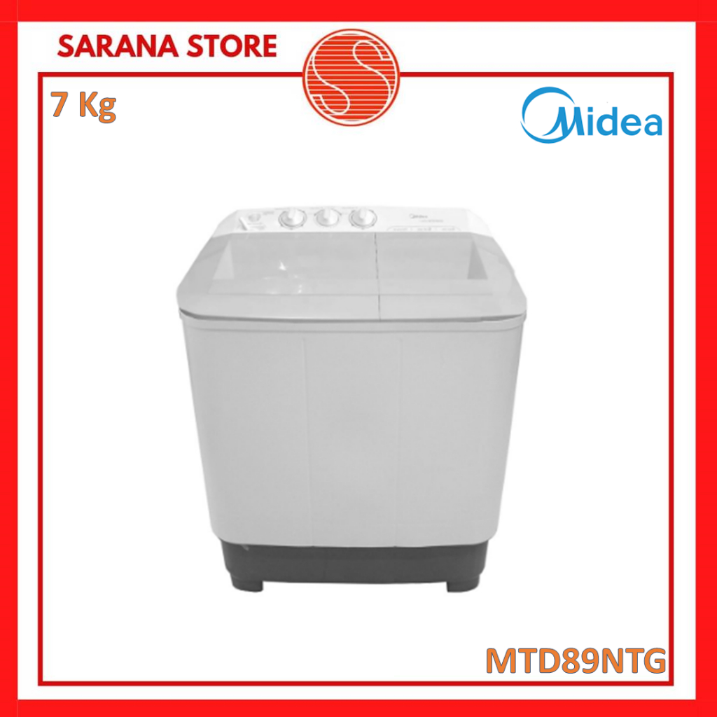 Midea Mesin Cuci 2 Tabung 7 Kg MTD89NTG