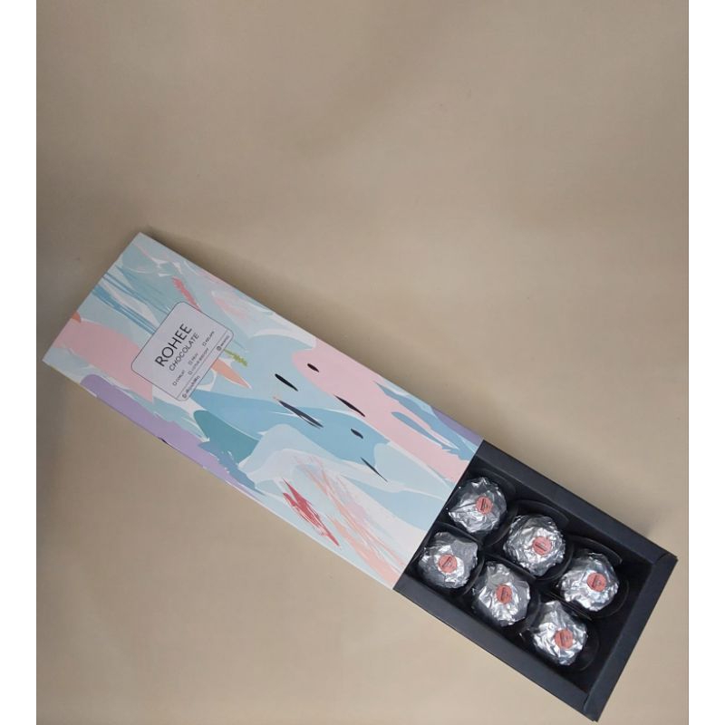 

(Hampers lebaran kekinian) ROHEE CHOCOLATE sliding box version(12 pcs)