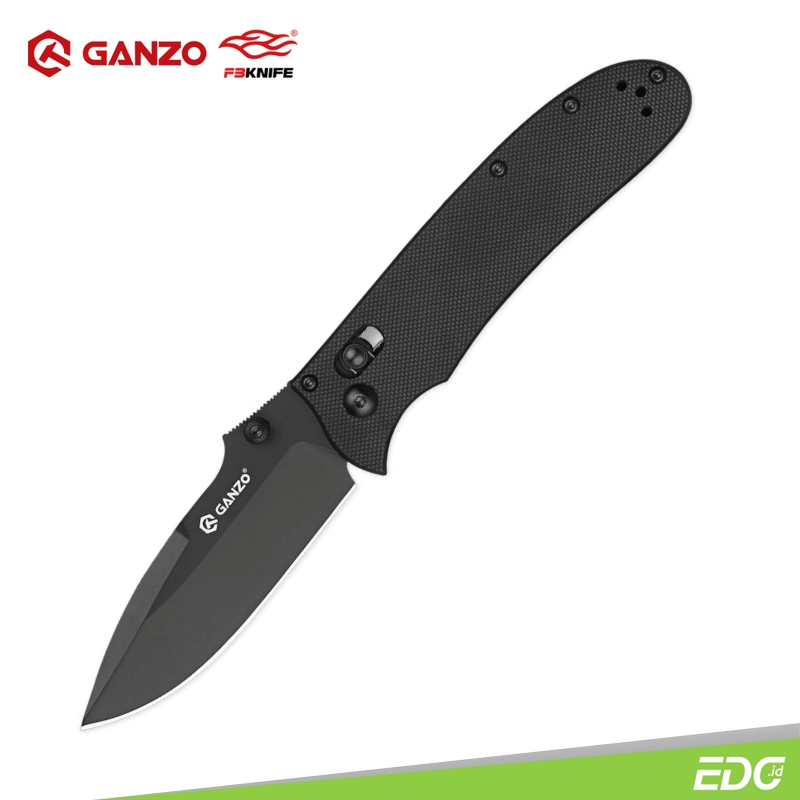 Ganzo Firebird G704B-BK 440C Steel G10 Black Survival Camping Tools