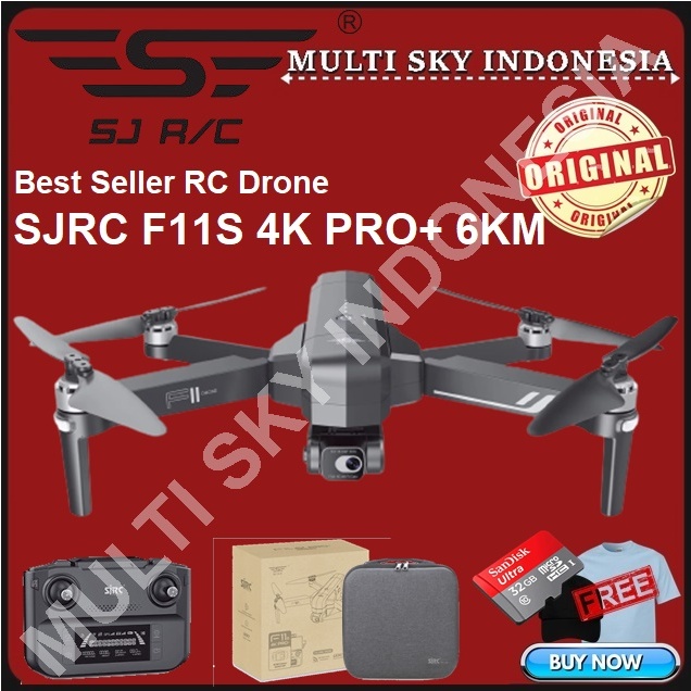 Drone SJRC F11 PRO S PTZ 4K Camera SJRC F11s Pro 3Km Eis Dual AntiShake Self-Stabilized
