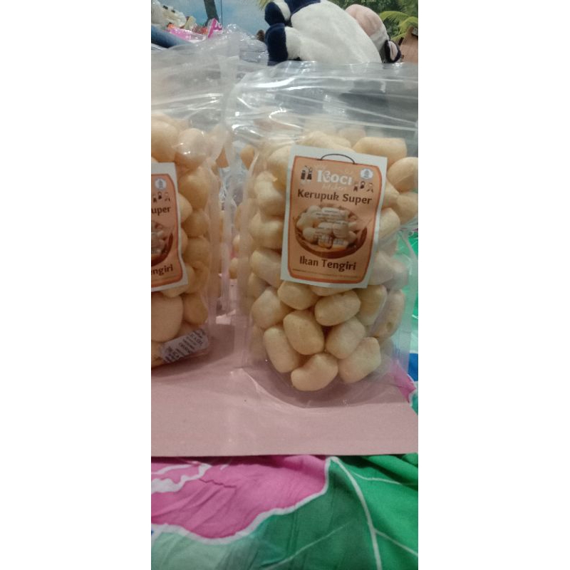 

Kerupuk ikan tengiri, kemasan 150 gr,dijamin nagihhhhh