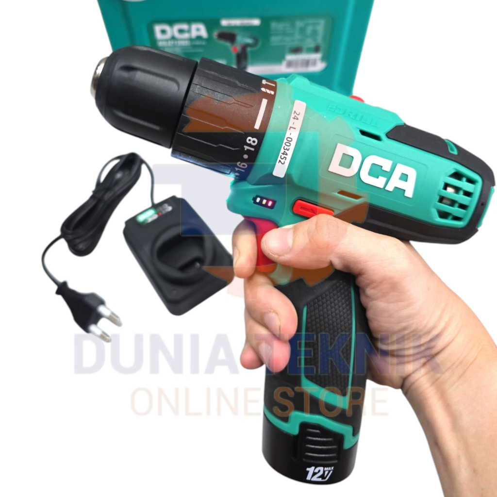 Mesin Bor Baterai Cordless Impact Drill 12V DCA ADJZ1202i E ADJZ1202