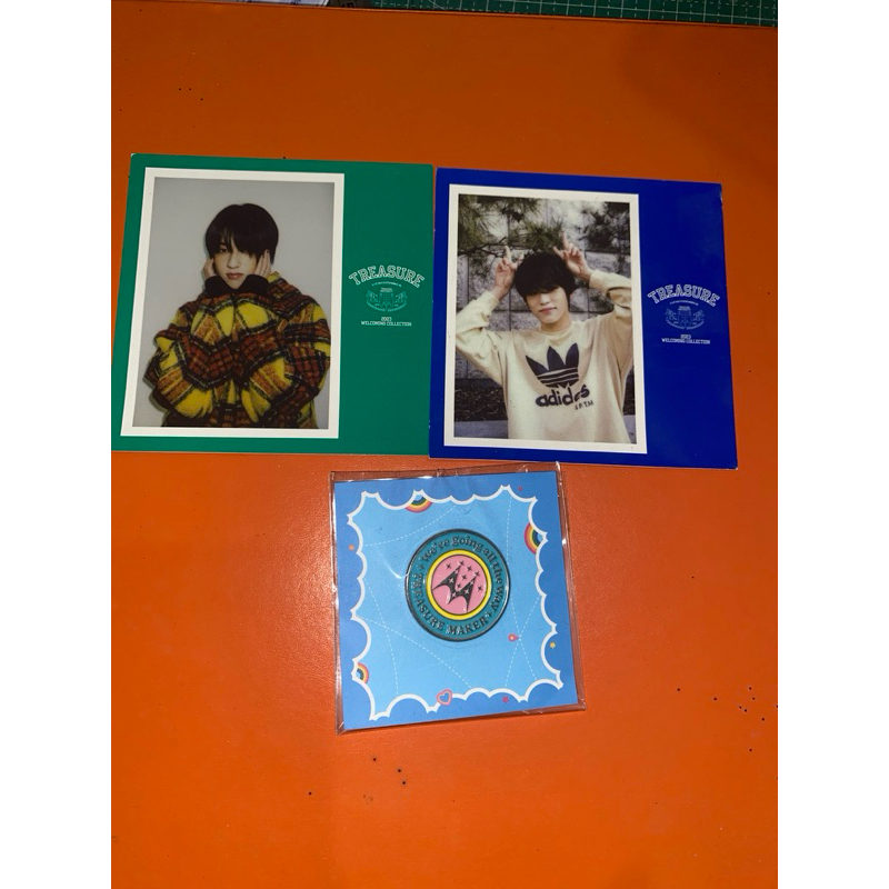 PHOTOCARD TREASURE JEONGWOO HARUTO badge membership official