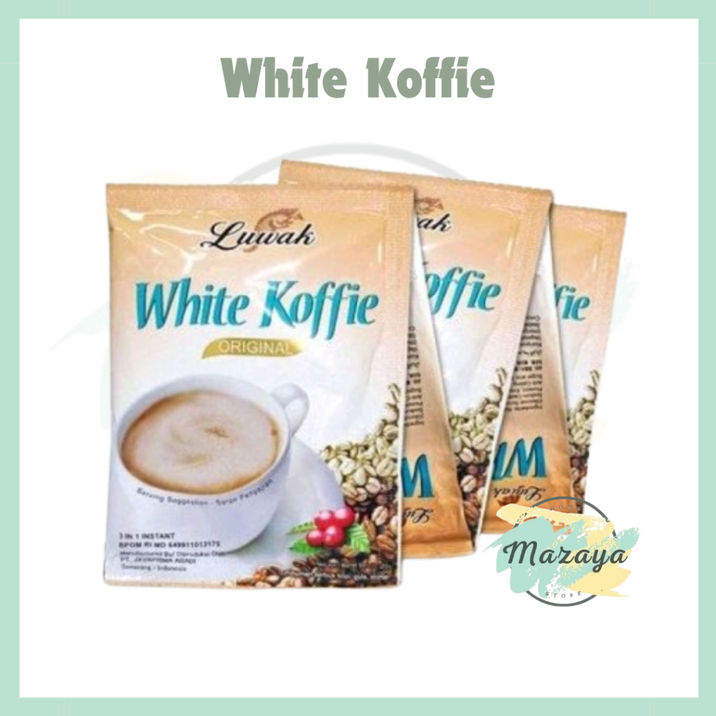 

KOPI LUWAK WHITE KOFFIE SACHET 20GR 1 RENCENG ISI 10 BUNGKUS - MAZAYA HOMESTORE