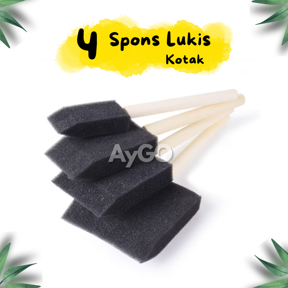 

FOAM BRUSH KOTAK/SPONS LUKIS / SPONGE LUKIS / KUAS SPONS V-TEC