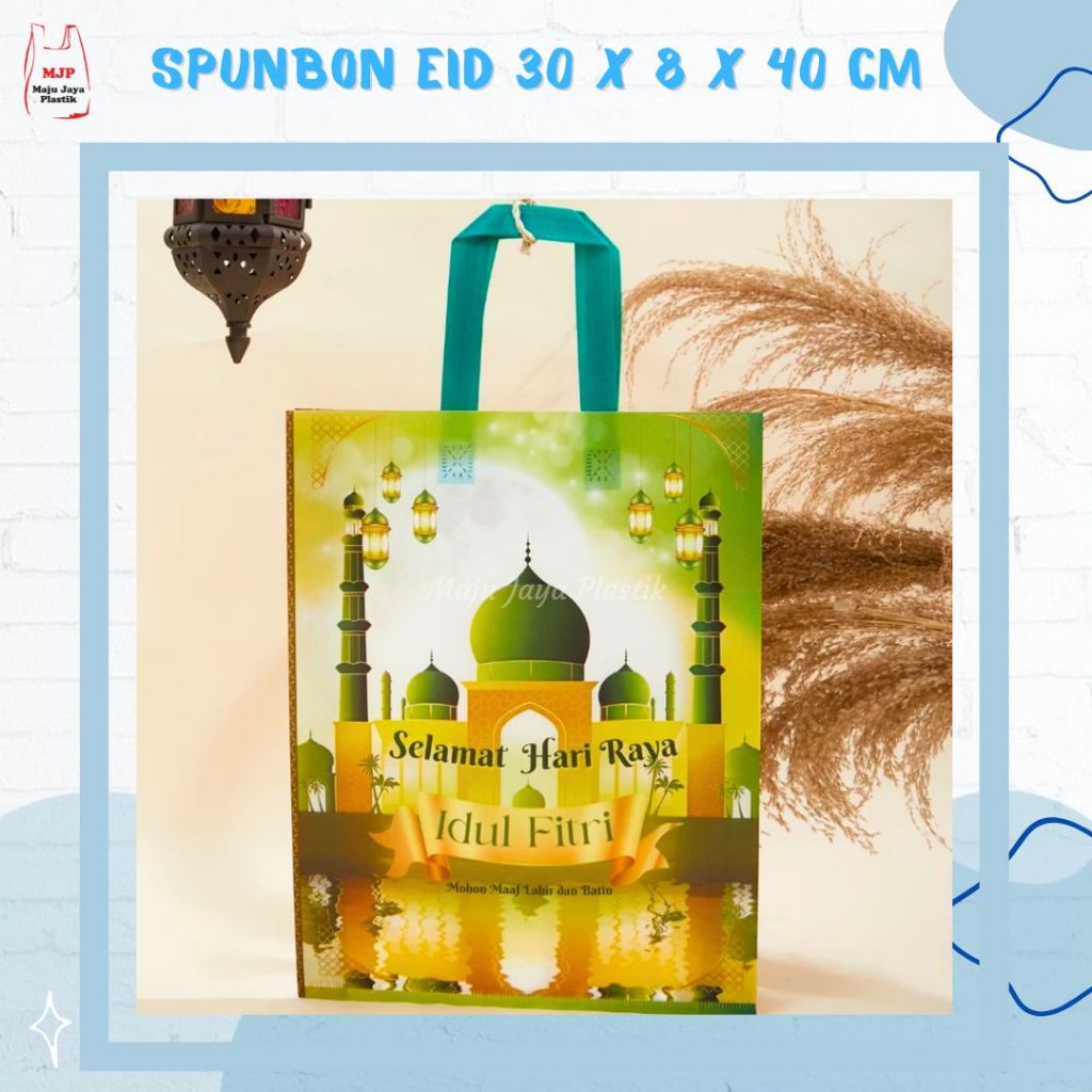 

Tas Spunbond laminasi Idul Fitri Lebaran Goodie Bag Tas Hari Raya Idul Fitri Lebaran 30x40 hampers