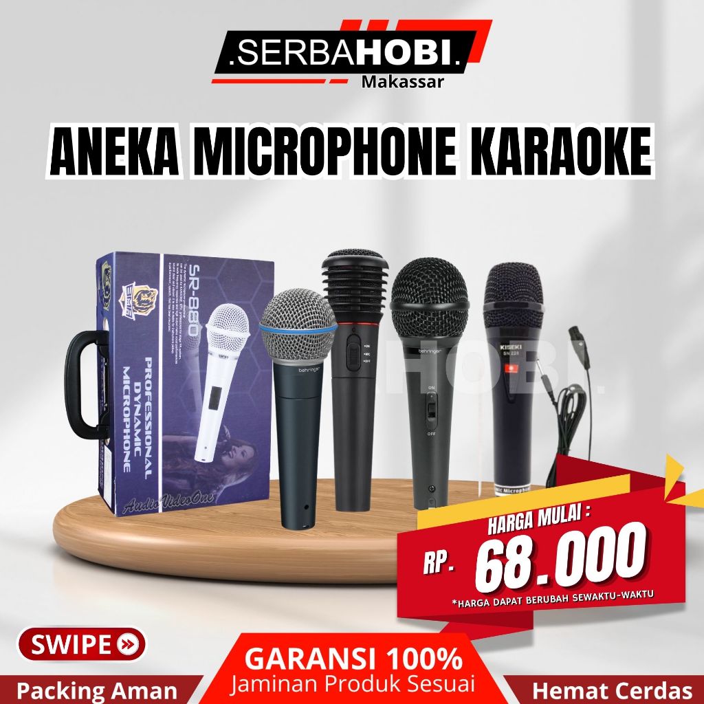 ANEKA MICROPHONE WIRELESS / MICROPHONE KARAOKE