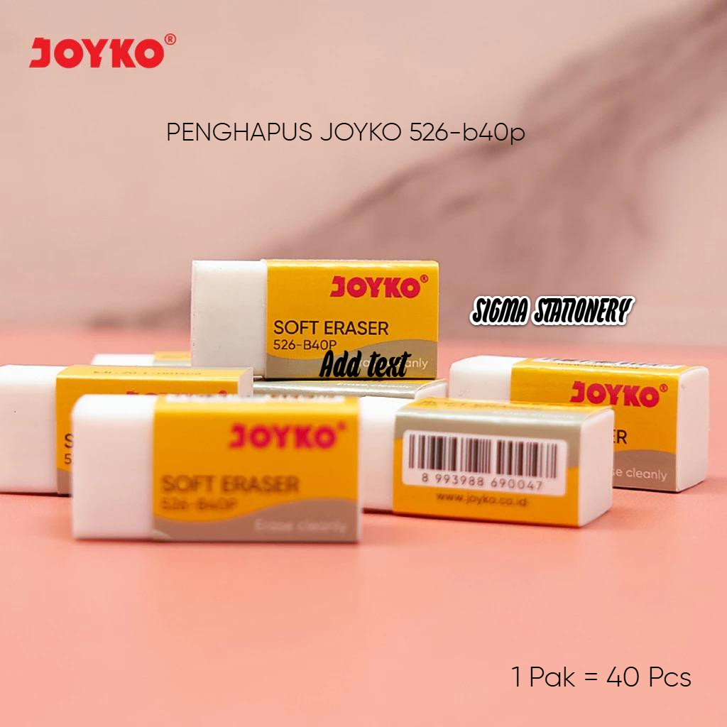 

Penghapus Pensil / Penghapus Kecil / Penghapus Joyko Putih 526-40P [ 1 PAK 40PCS]