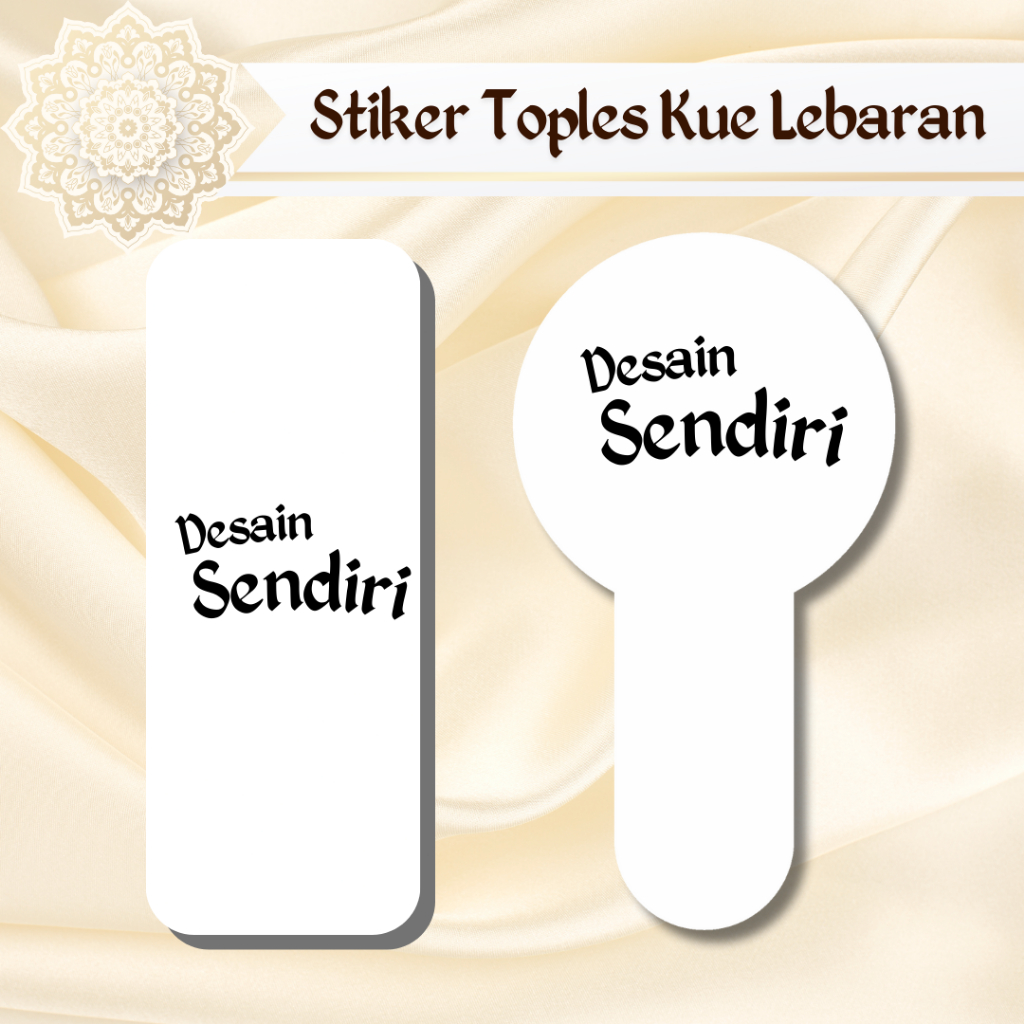

Sticker Segel Toples Kue Custom Desain Sendiri Littlepapers