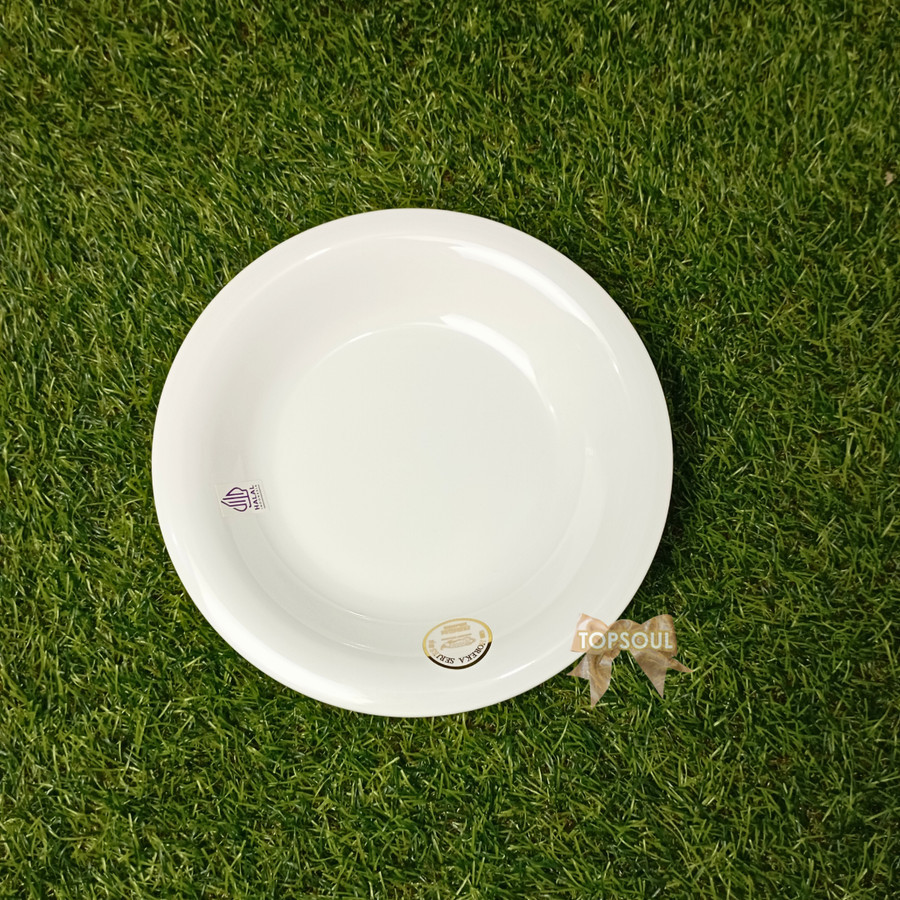 Piring Lontong 9 Inch Horeka Bulat Melamine Golden Dragon P6209