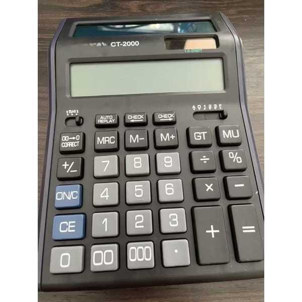

Calculator Kalkulator Murah tipe SDC2000 2000 2 LAYAR Warna Menarik 14 Digit CT