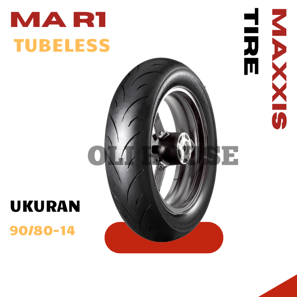 Ban Luar Motor Tubeless MAXXIS MA R1 Ring 14 Ukuran 90/80