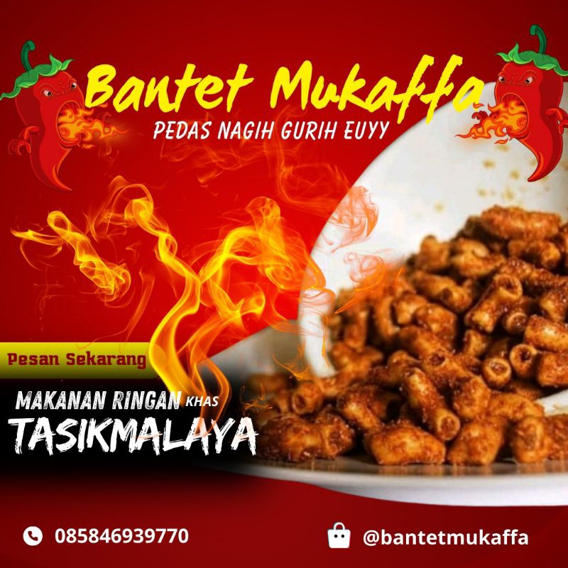 

makaronibantet kemasan 40 g/cemilan pedas