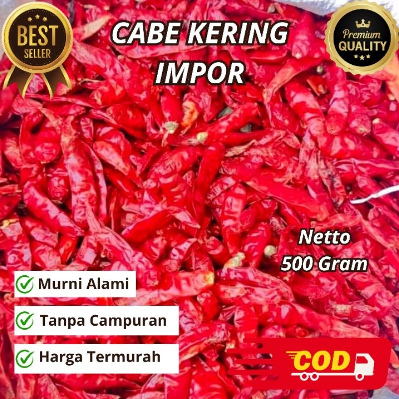 

Cabe Kering Impor Neto 500 Gram