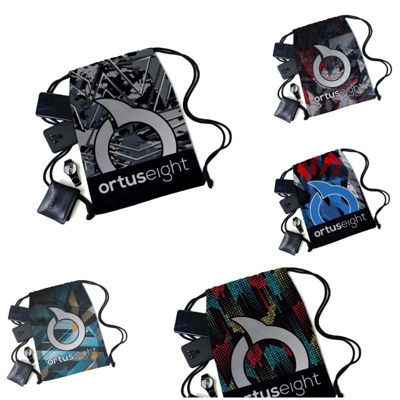 NEW TAS GYMSACK ORTUSEIGHT MOTIF PRINTING  Ortuseight TAS SEPATU SERUT TAS SANDANG TAS GYMSACK  Ortu