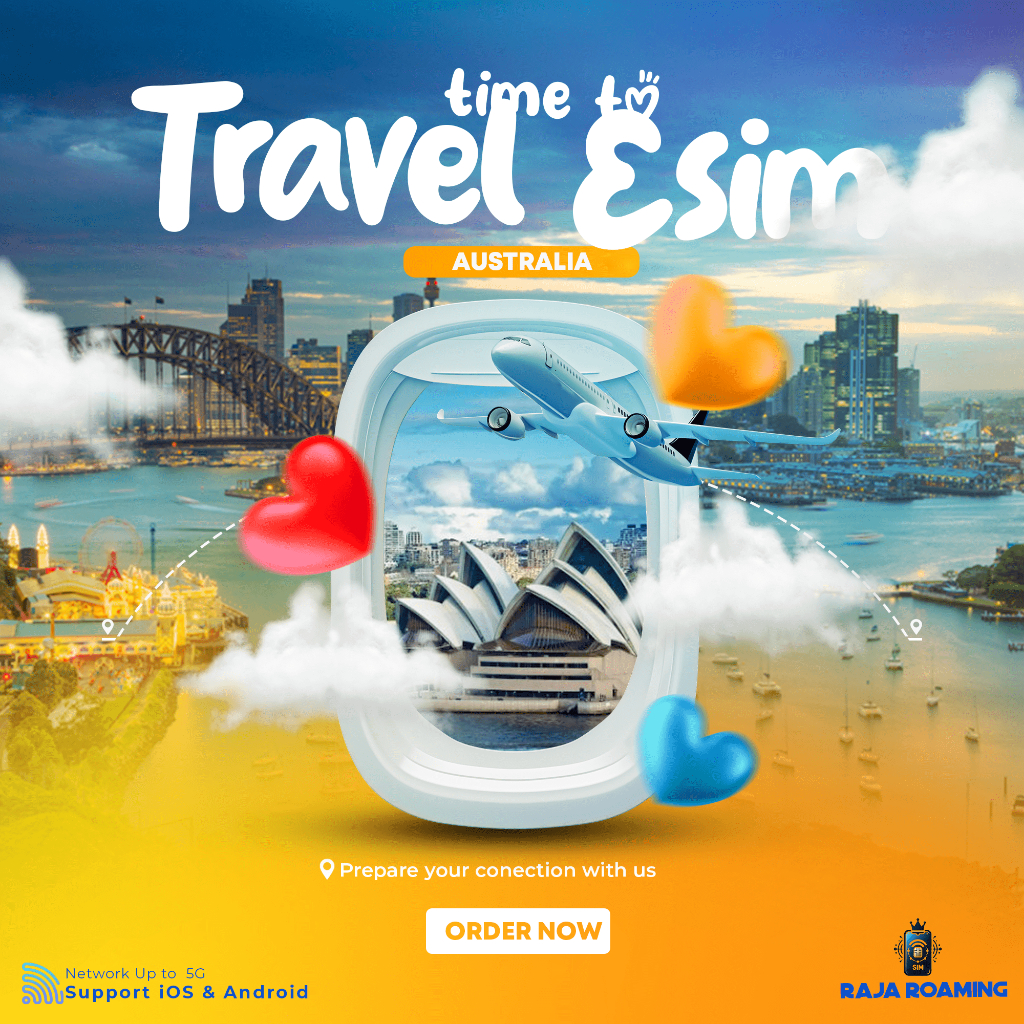 Paket Data Internet Roaming Australia | eSIM Roaming Travel Australia