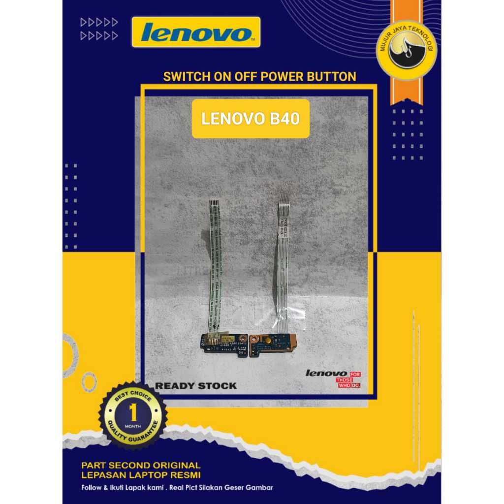 Switch Power On Off Power Button Tombol Power Laptop LENOVO B40-30 B40-45 B40-70 Original Normal