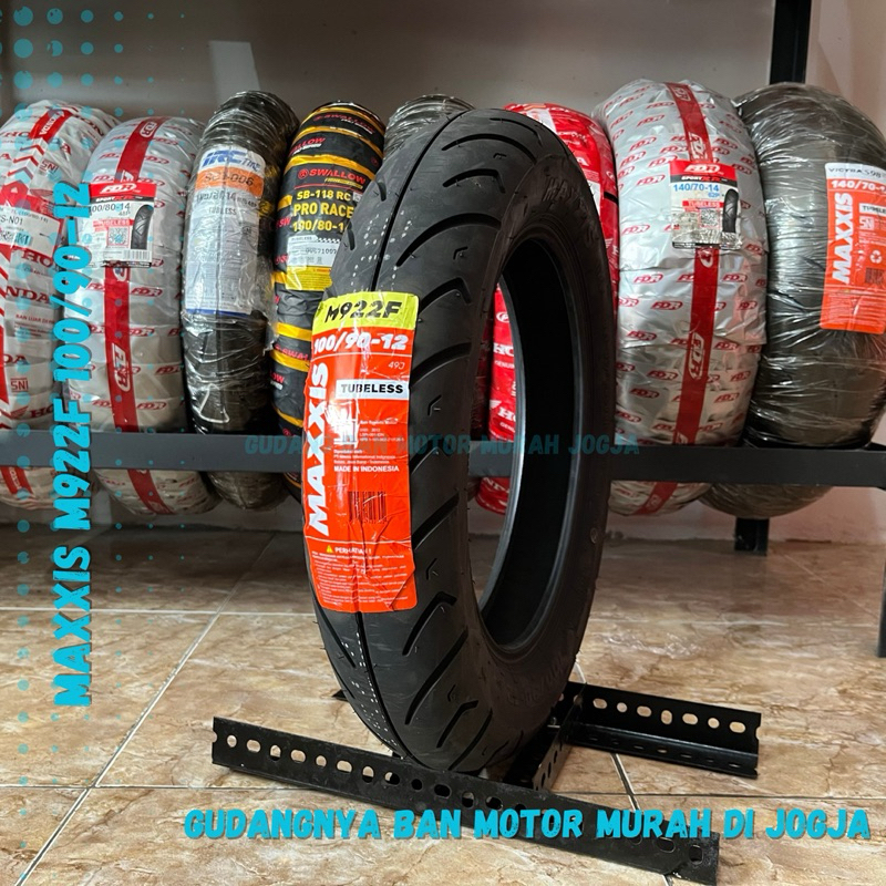 Ban Motor Tubeless Ring 12 Maxxis M922F 100/90-12
