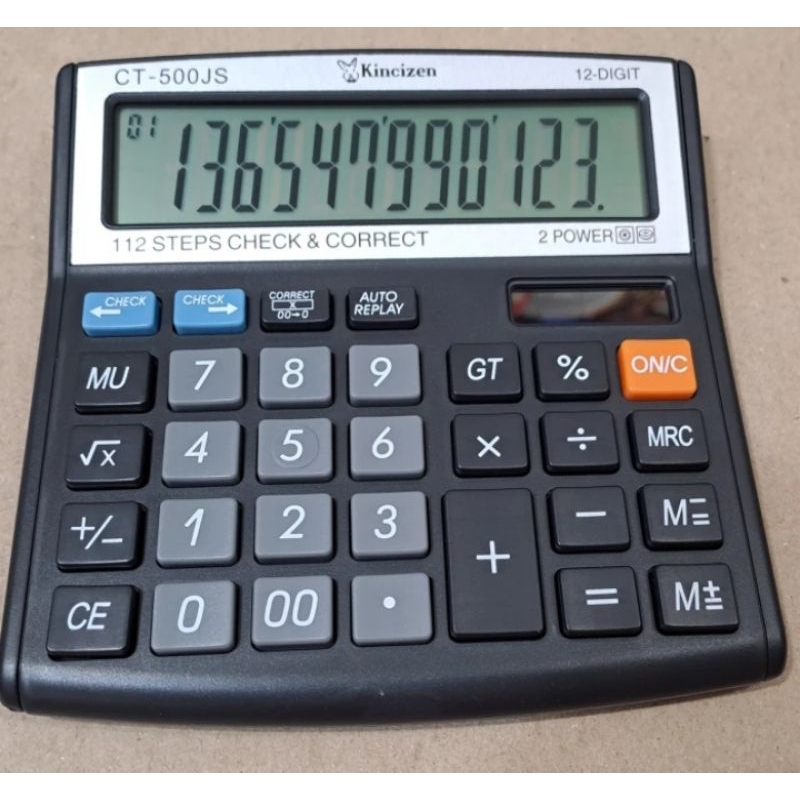 

Kalkulator / Calculator Dagang KINCIZEN KC 500JS Check & Correct 12Digit