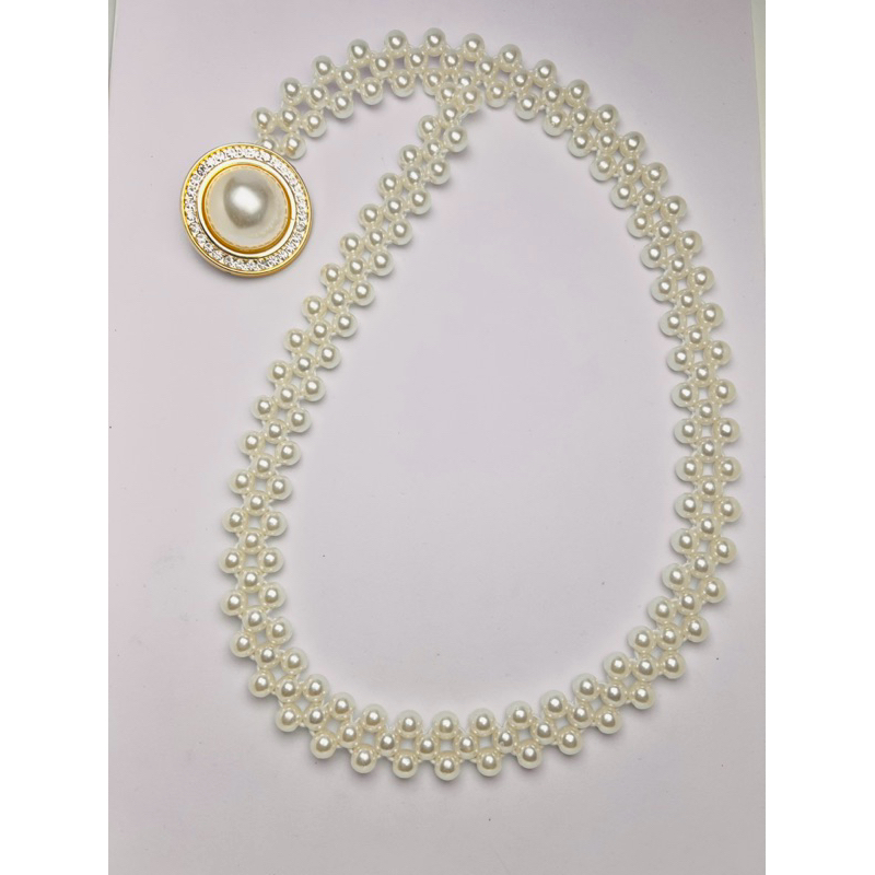 Ikat Pinggang Elastis Wanita Mutiara Korea