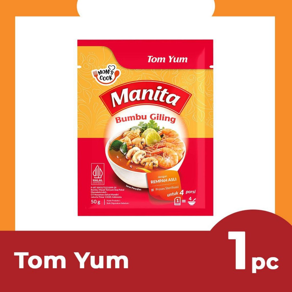 

MANITA / Bumbu Tom Yum / Bumbu Masak Cepat Saji - 80gr