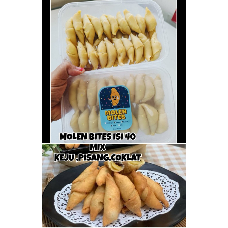 

Molen bites isi 40 biji/pisang molen enak