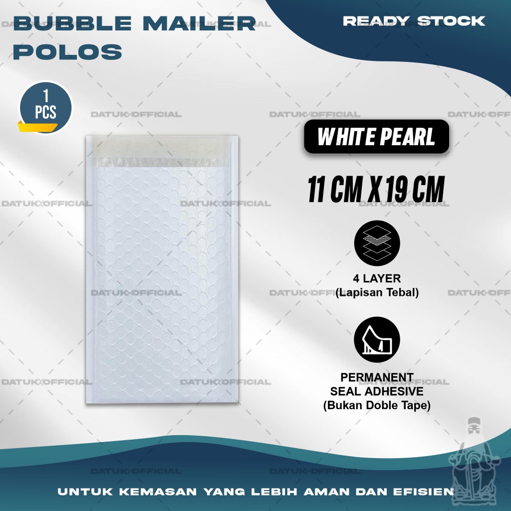 

Plastik Packing BUBBLE MAILER Kantong Polybubble Amplop Bubble Envelope Polymailer Olshop Polos Ukuran 11X19