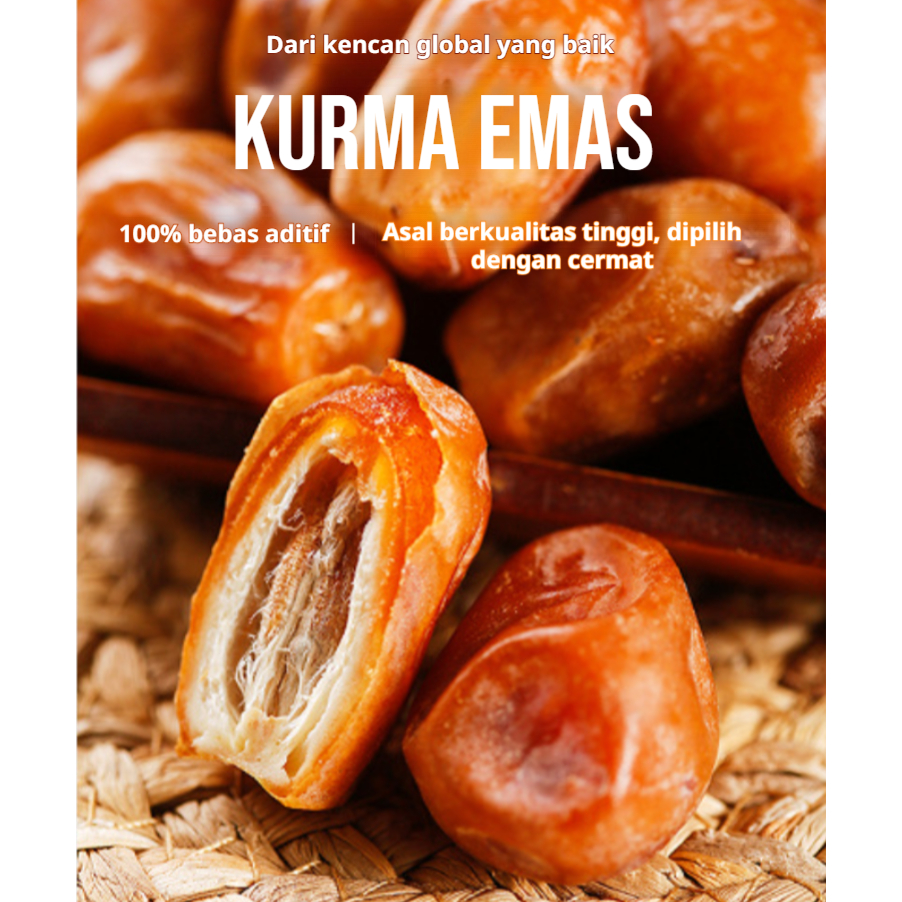 

❤️24H Pengiriman Cepat❤️250gr Halal Partikel besar Kurma Kelapa Kuning /Dried Red Dates / Kurma Merah/Premium Angco/Buah Jujube Fresh/Tanpa Biji Hongzao/camilan buah kering 0 sukrosa/Berry Fruit Preserves/camilan sehat