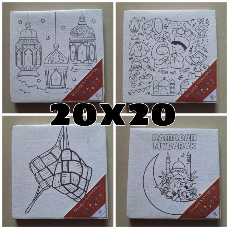 

MAINAN ANAK KANVAS LUKIS 15x15 20X20 SPESIAL LEBARAN