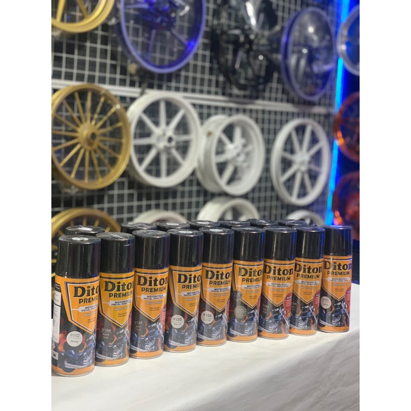 cat semprot diton premium titanium gold, titanium grey,magnesium,sparkling gold,copper,bronze