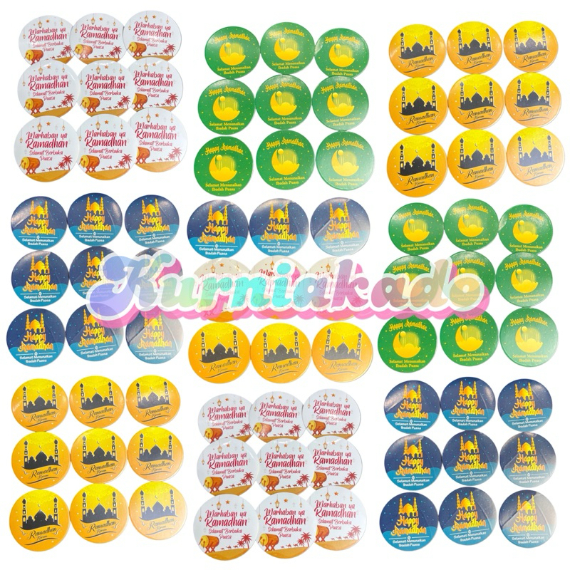 

Sticker toples ramadhan/sticker puasa ramadhan Stick bulat stiker kemasan parcel Hampers per pcs 2025 Kurniakado