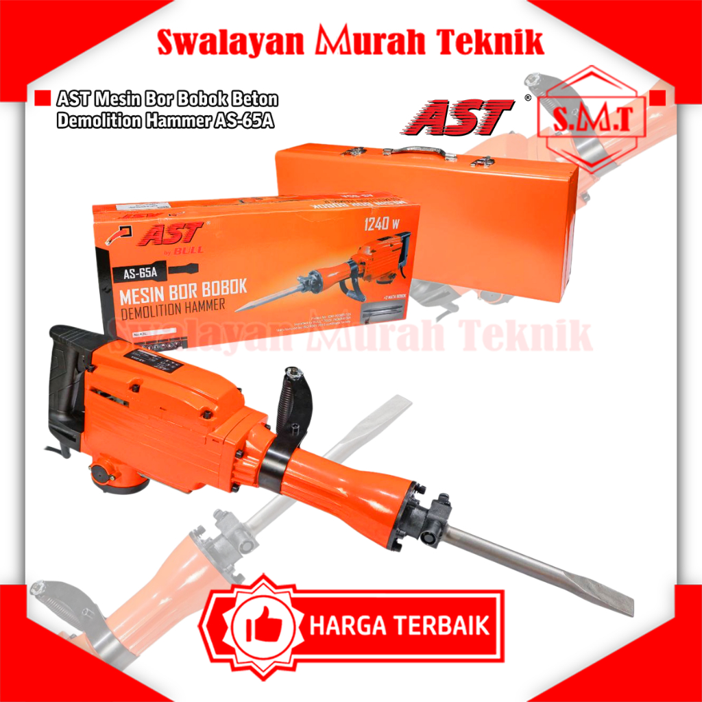 Mesin Bor Bobok Beton AST AS-65A Demolition Jack Hammer mod. Hitachi