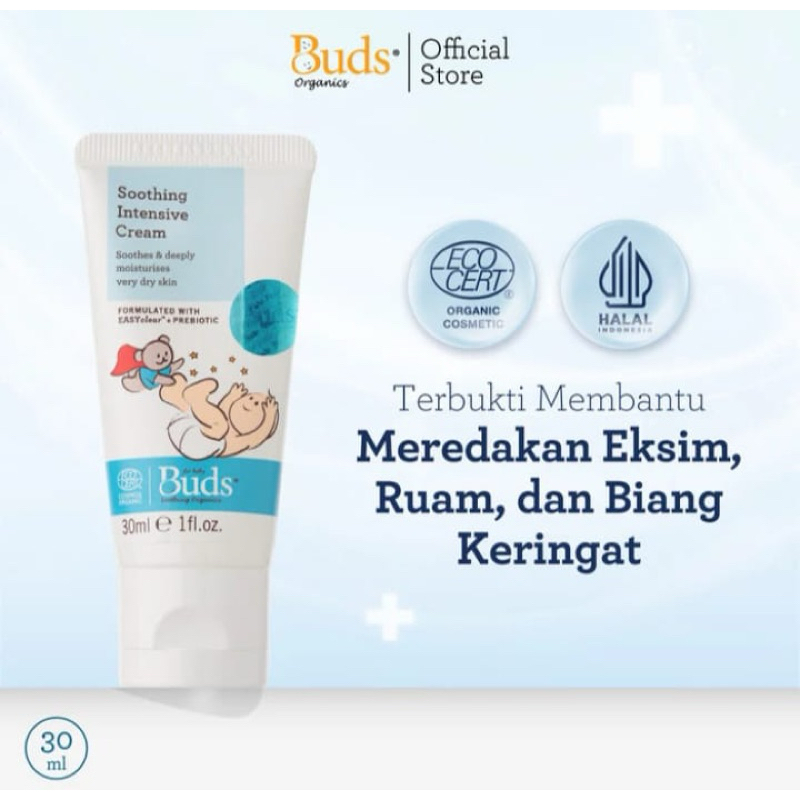 OOBABYPKU Buds baby super soothing intensive repair cream | cream ruam popok ruam ASI eksim eczema b