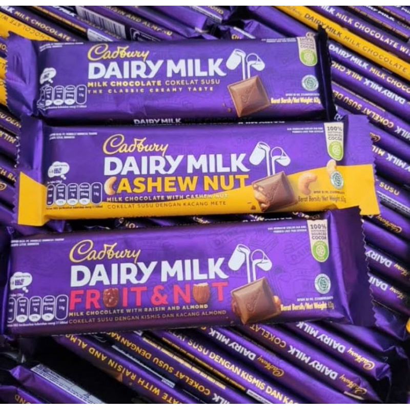 

cadbury dairy milk 62g