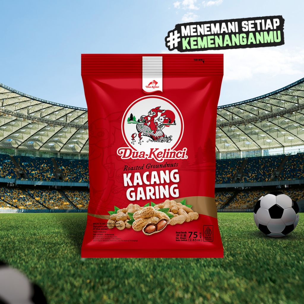 

DUA KELINCI Kacang Kulit Garing 75 gram - SUMBER PROTEIN