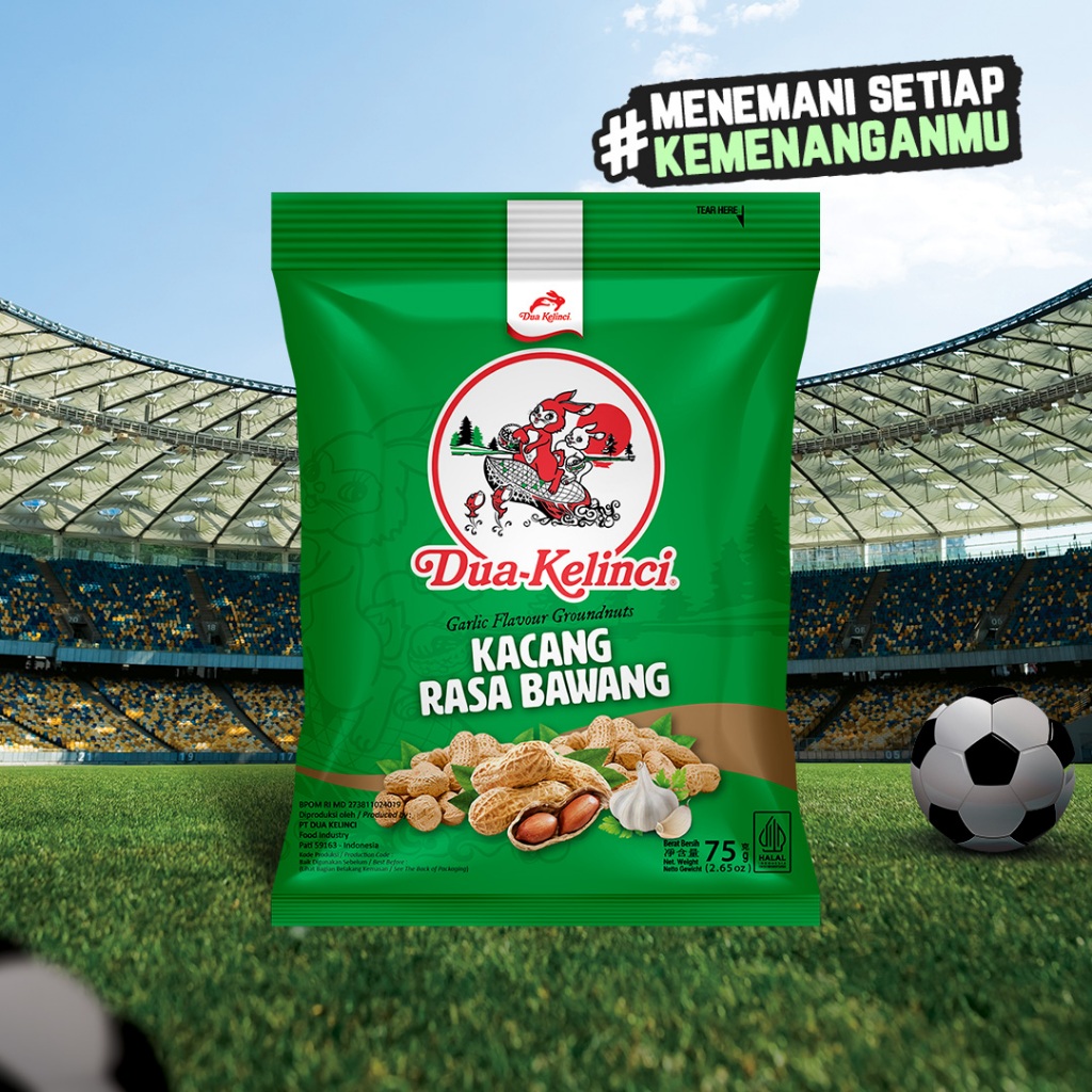 

DUA KELINCI Kacang Rasa Bawang 75 gram - SUMBER PROTEIN
