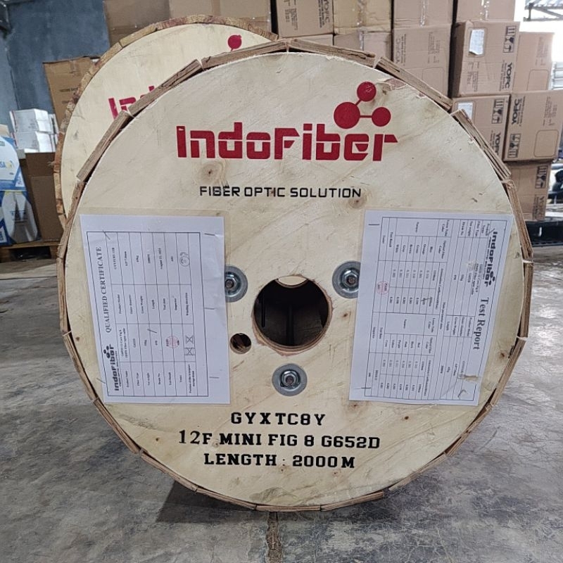 KU Mini 12 Core Fig8 2000 Meter Indofiber