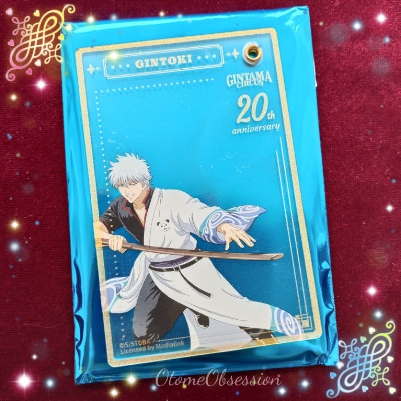 Gintama Circus 2025 Korea Acrylic Large Clear Card 100% Official Merchandise Gintoki Katsura Kagura 