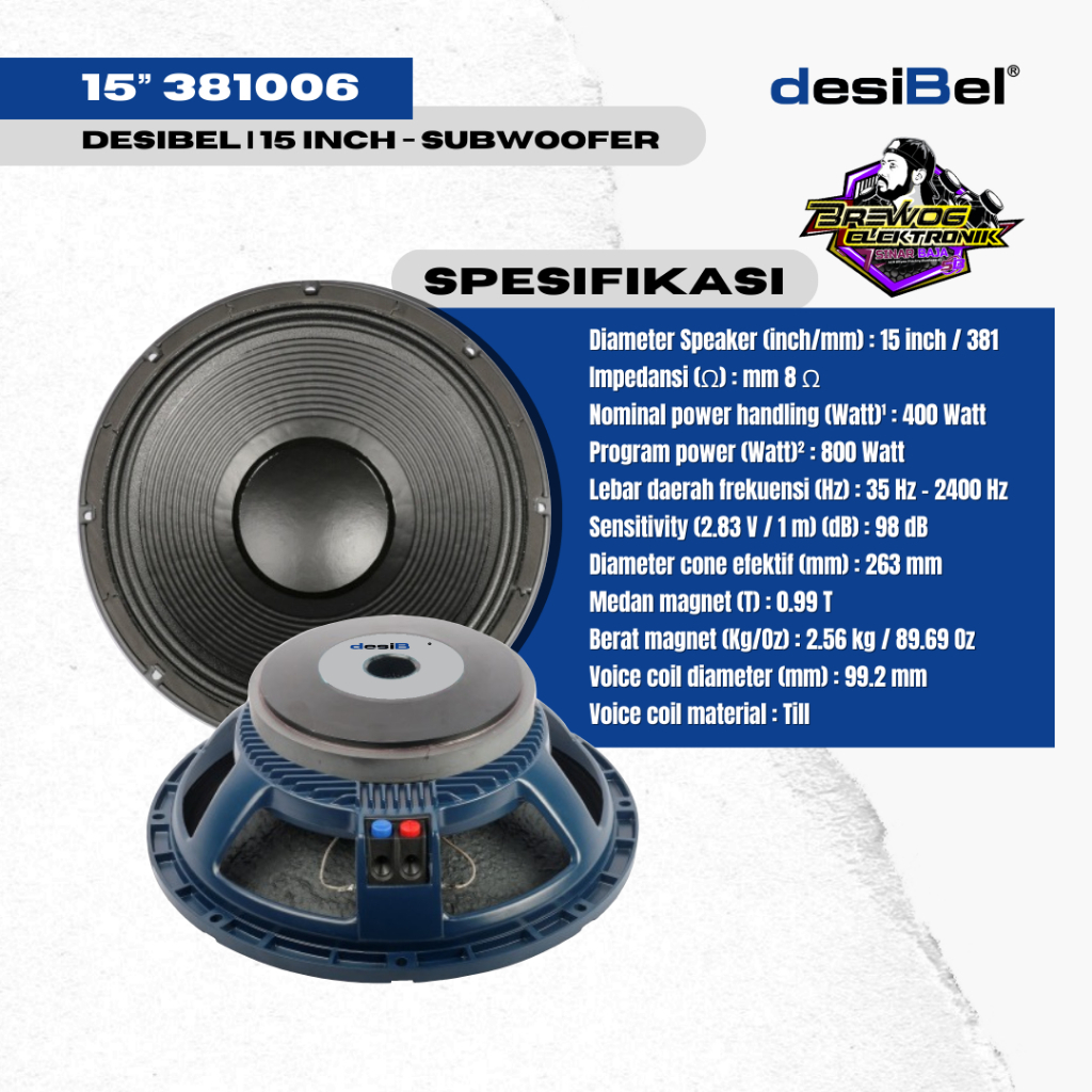 ORIGINAL PRODUK BREWOG SINAR BAJA 15” 381006