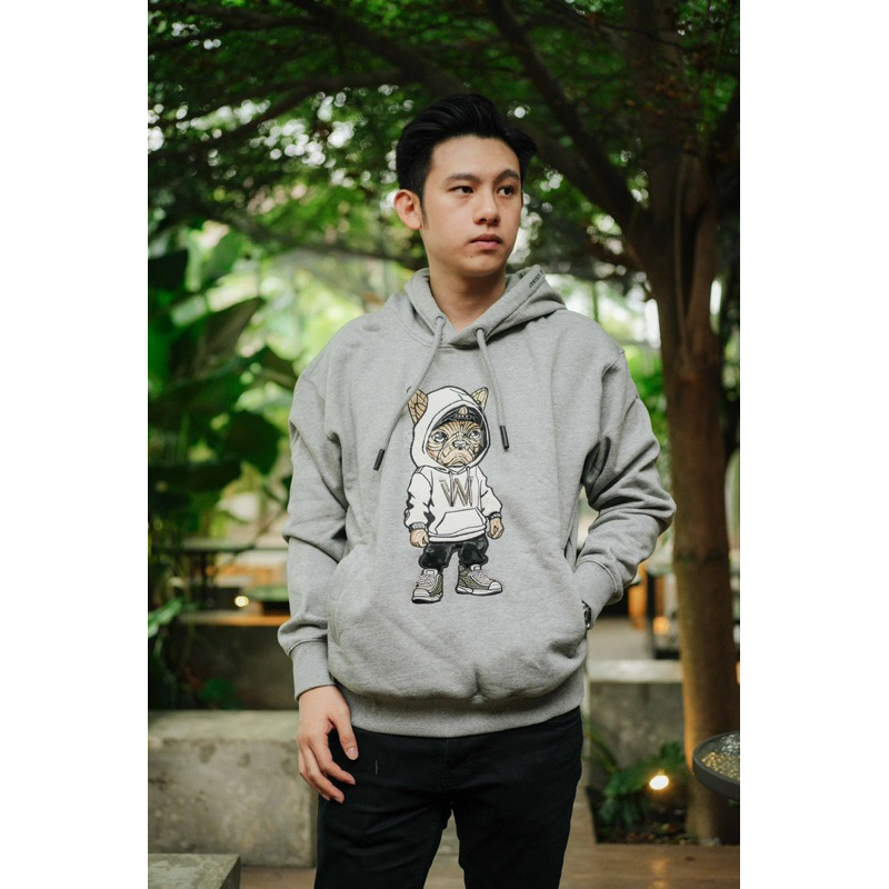 Lifework Beanie Hipdog Hoodie Grey Original