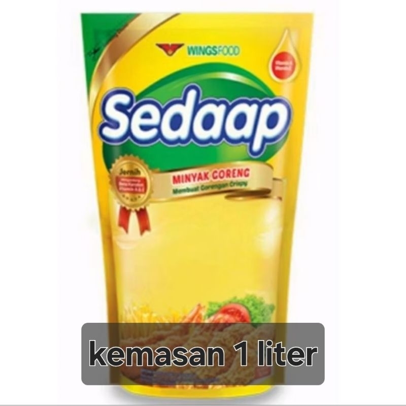 

sedaap minyak goreng kemasan 1 liter isi ulang