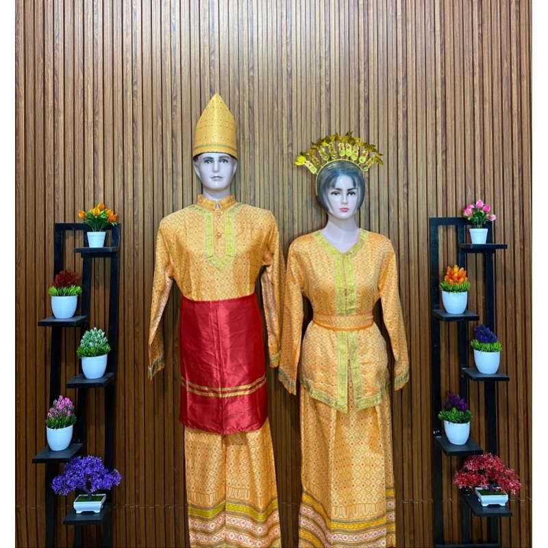 baju adat Melayu/Riau dewasa satuan(pria & wanita)