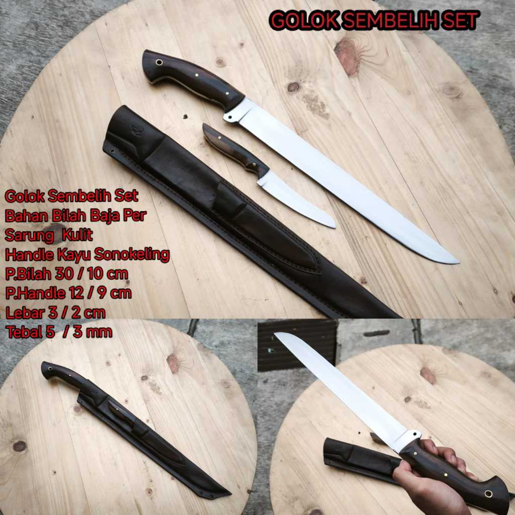 Pisau sembelih kambing 1 set harga murah