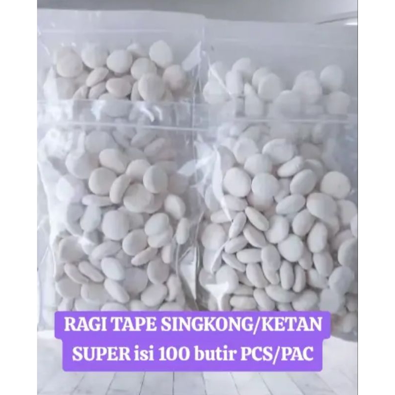 

Ragi tape super manis dan legit cepat matang singkong/ketan isi 100 Pcs/pac
