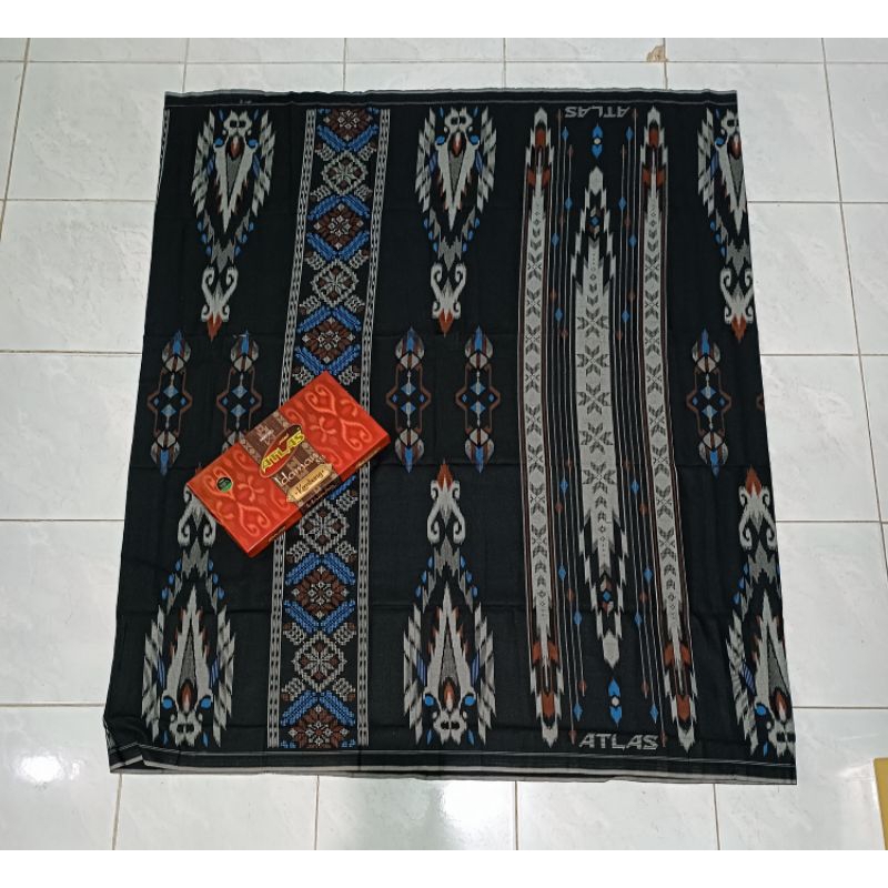 Sarung Atlas Motif sarung BHS Hitam Produksi Behaestex