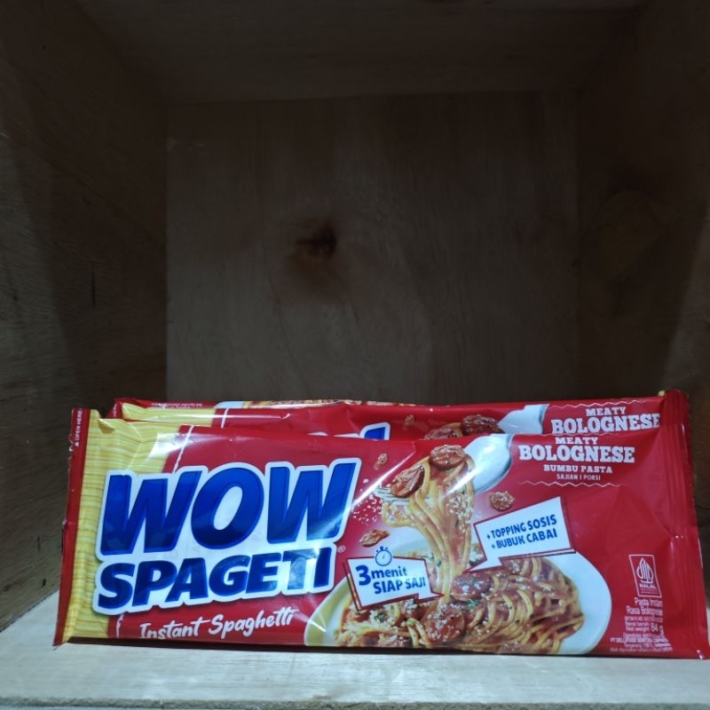 

INSTAN SPAGHETTI WOW SPAGETI BOLOGNESE 84 GRAM | spageti termurah