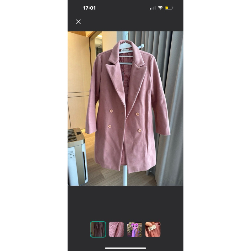 Coat wool preloved like new